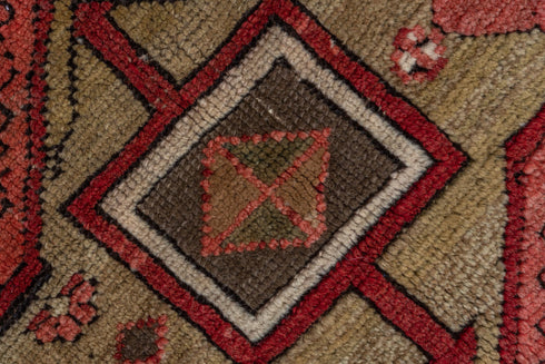 Vintage Kazak Runner Rug (3' x 8')